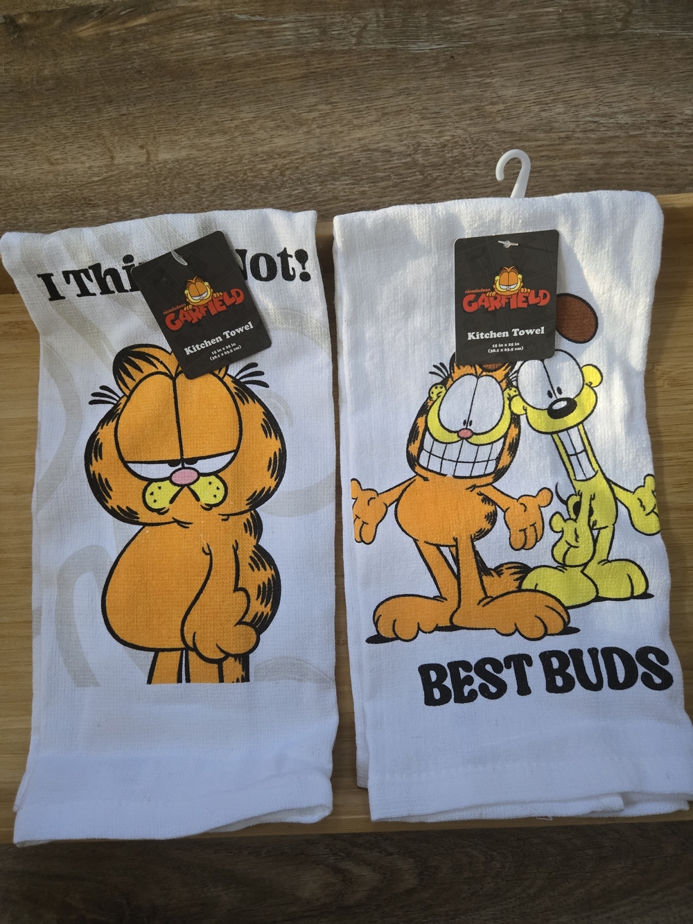 Nickelodeon Garfield And Odie Cartoon Kitchen Towel Set- Orange Multi